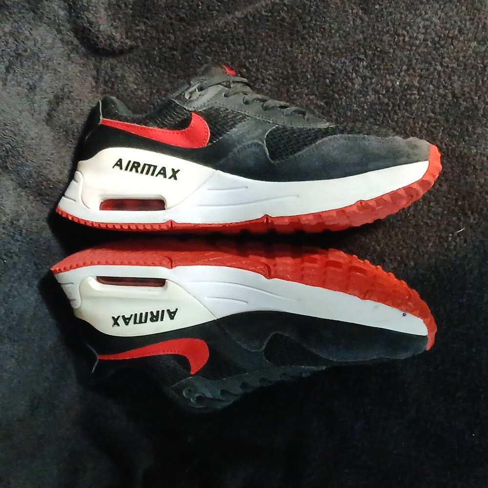 Nike Air Systm , Black/Red, Men's Size-8 - Picture 3 of 12
